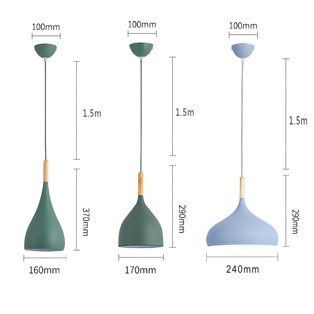 Stornfield | Talon - Modern Wooden Teardrop Pendant Light Scandinavian Ceiling Light