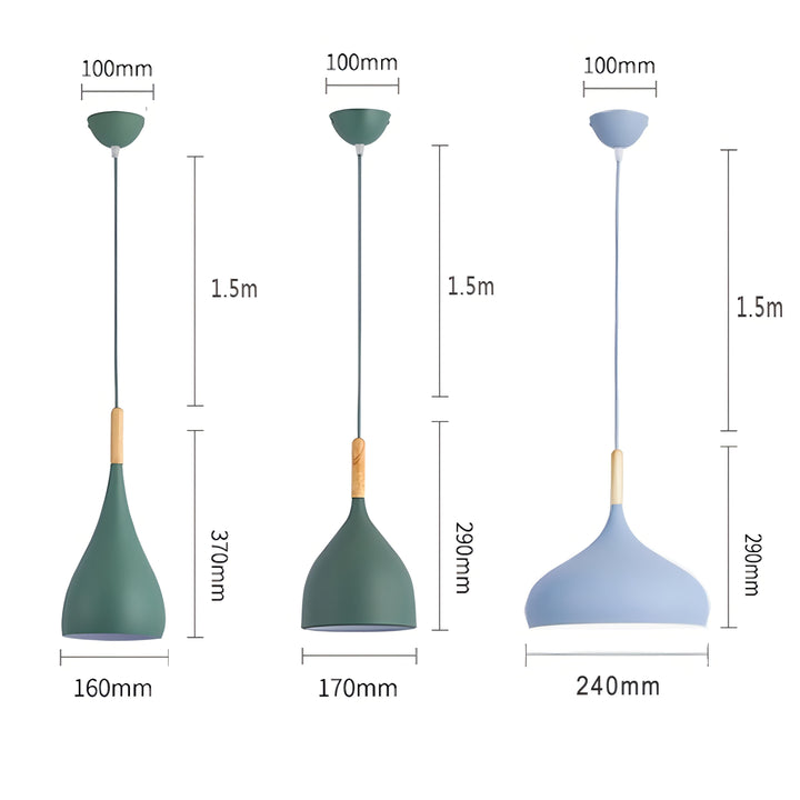 Stornfield | Talon - Modern Wooden Teardrop Pendant Light Scandinavian Ceiling Light