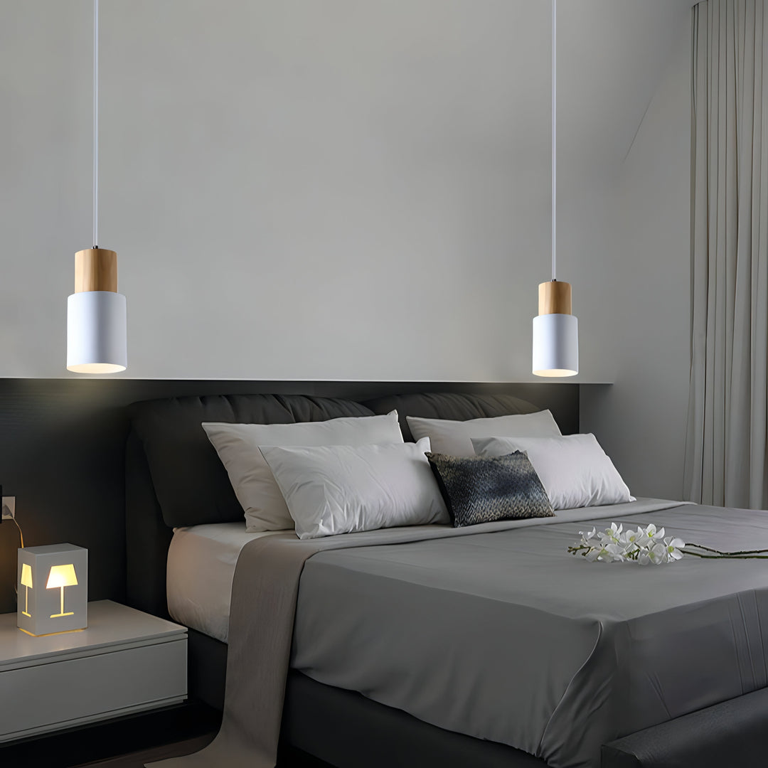 Stornfield | Jaziel - Nordic Round Wooden Pendant Lamp