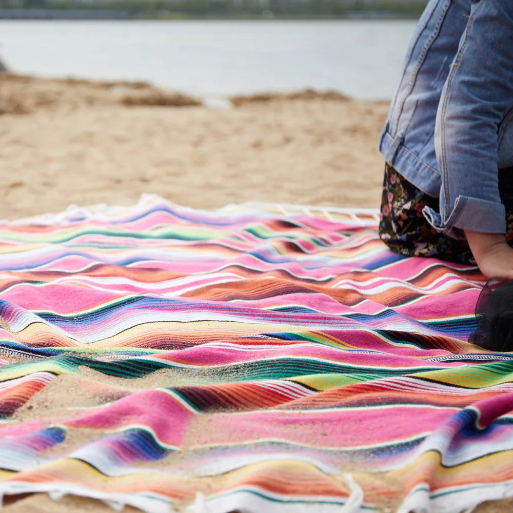 Stornfield | Vibrant Bohemian Mexican Serape Blanket