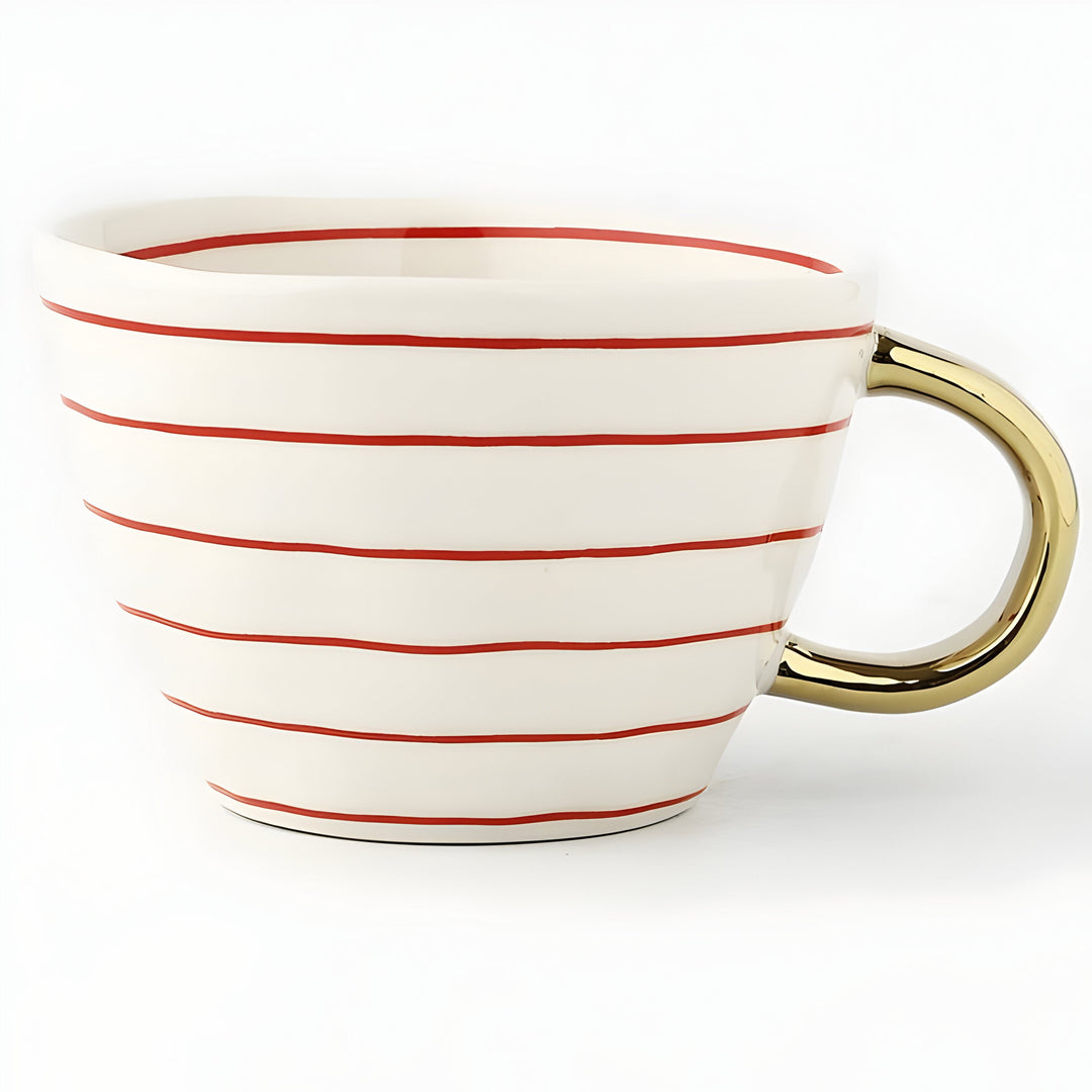 Ceramic mug with geometric design – Stylish and modern | Ideal for coffee or tea | Stornfield