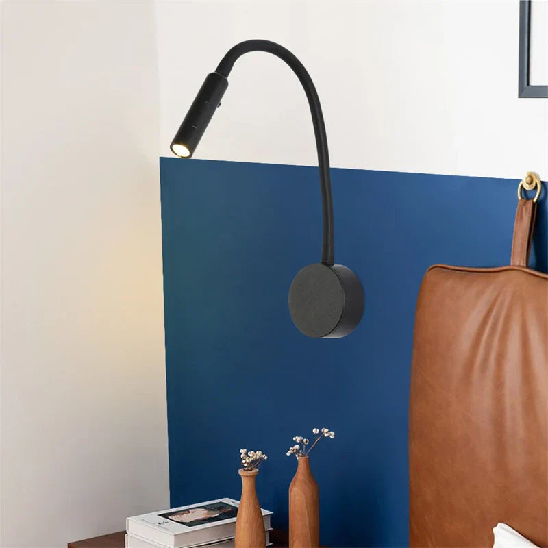 Stornfield | Modern Flexible LED Reading Wall Light with Switch for Bedroom and Office - 1W/3W