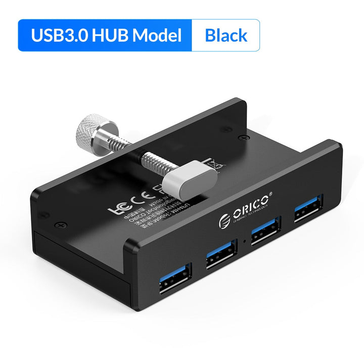 4 Port Clip-Type USB 3.0 Aluminum Hub | Stornfield