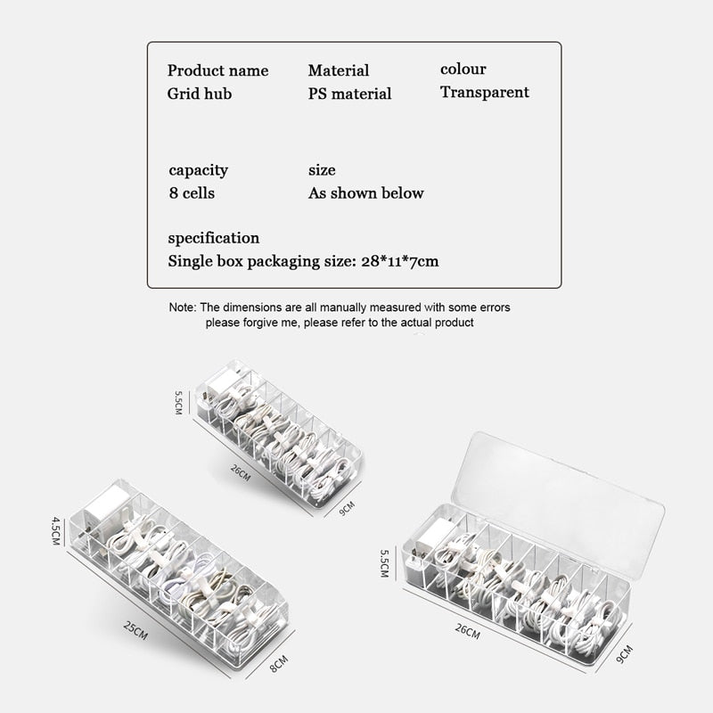 Transparent CaStonrfielde Organizer Box | Stonrfield