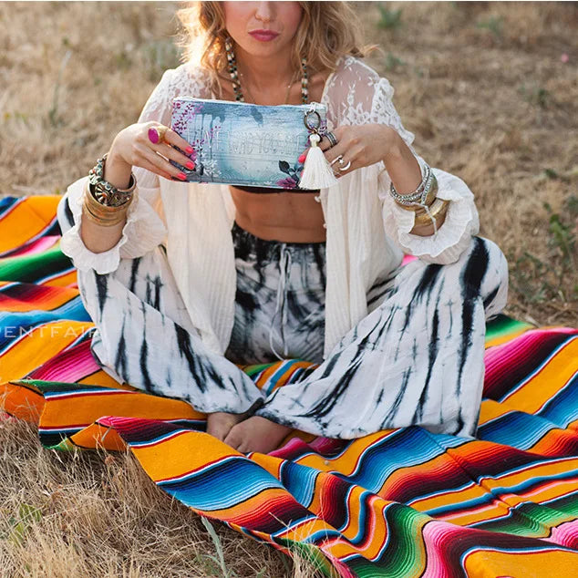 Stornfield | Vibrant Bohemian Mexican Serape Blanket