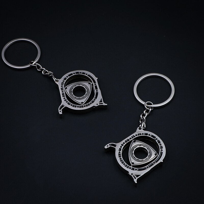 Spinning Rotor Metal Keychain | Stornfield