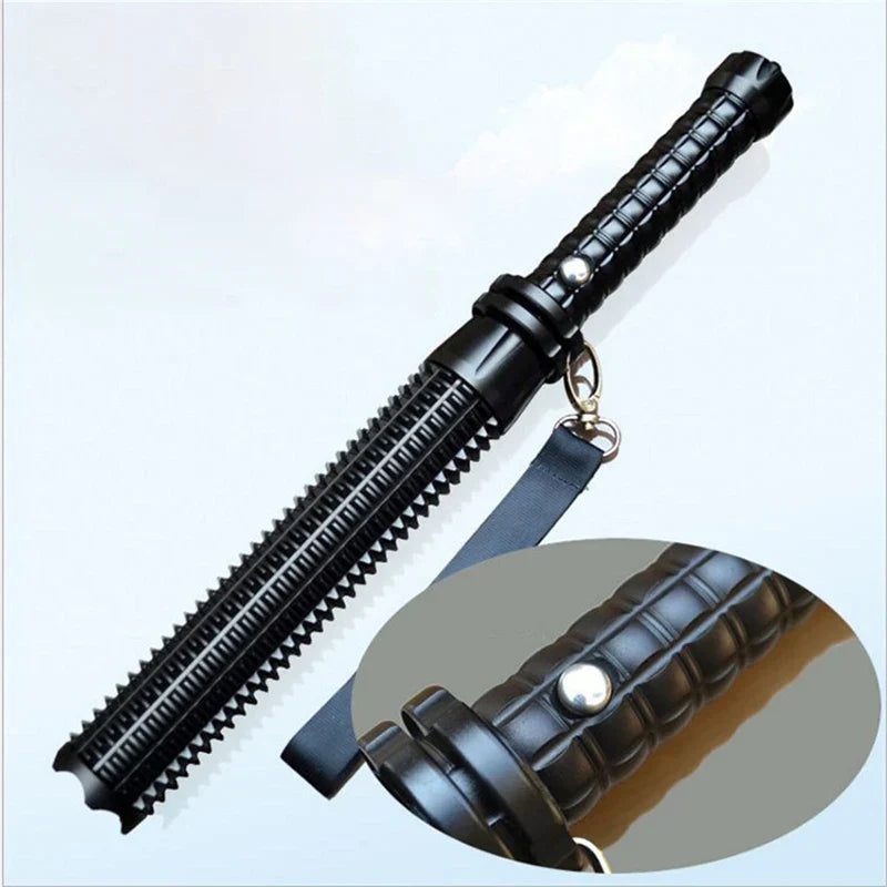 Tactical Rechargeable Flashlight Telescopic Self Defense Stick | Stornfield