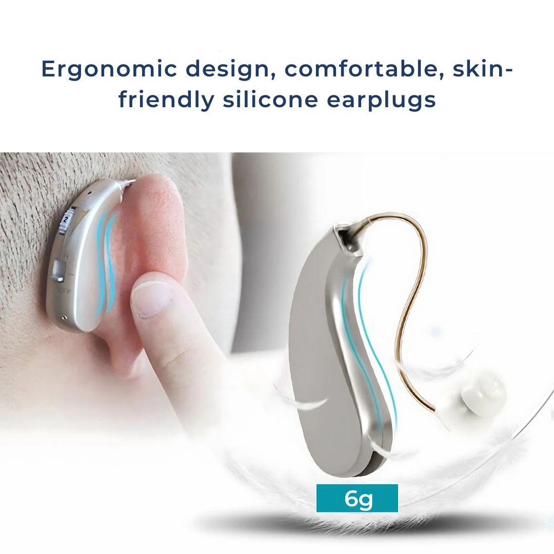 HearingPlus Rechargeable Digital Hearing Aid | for Clear Sound Amplification - Comfortable - Adapted for Daily Use Stornfield