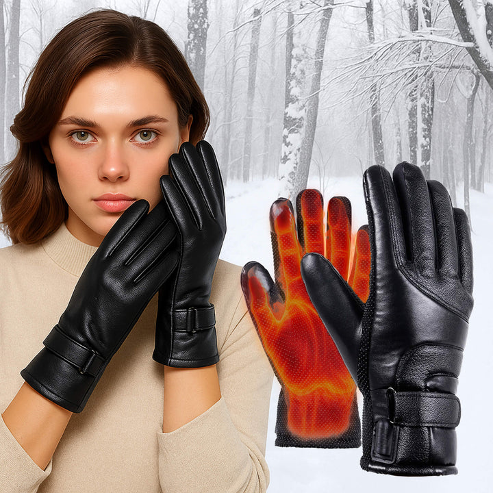 Stornfield | Heated Gloves for Women UK – Ladies Thermal Waterproof Winter Gloves with Touch Screen & USB Rechargeable Warm Design