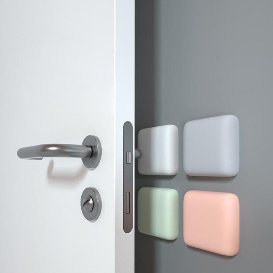 Stornfield | Self-Adhesive Silicone Door Stopper for Shock Absorption and Noise Reduction, DIY Wall Protection