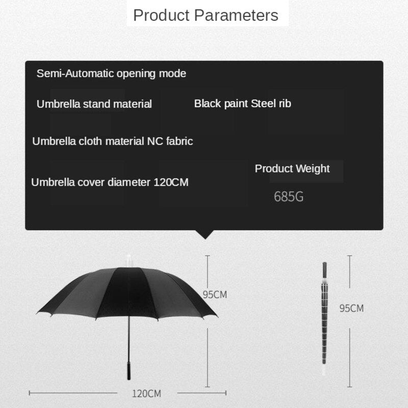 Minimalist Long Handle Automatic Umbrella | Stornfield