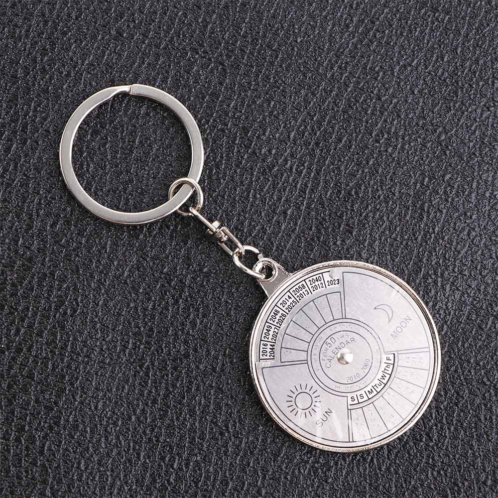 Creative Time Portal Mini Metal Calendar Keychain | Stornfield