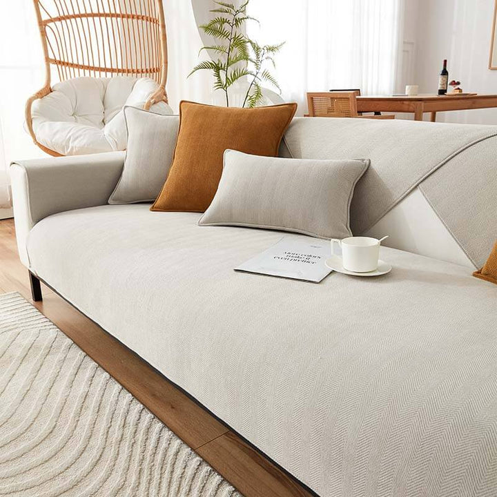 Nature Linen Handwoven Anti-scratch Couch Cover 70x70 cm | Stornfield
