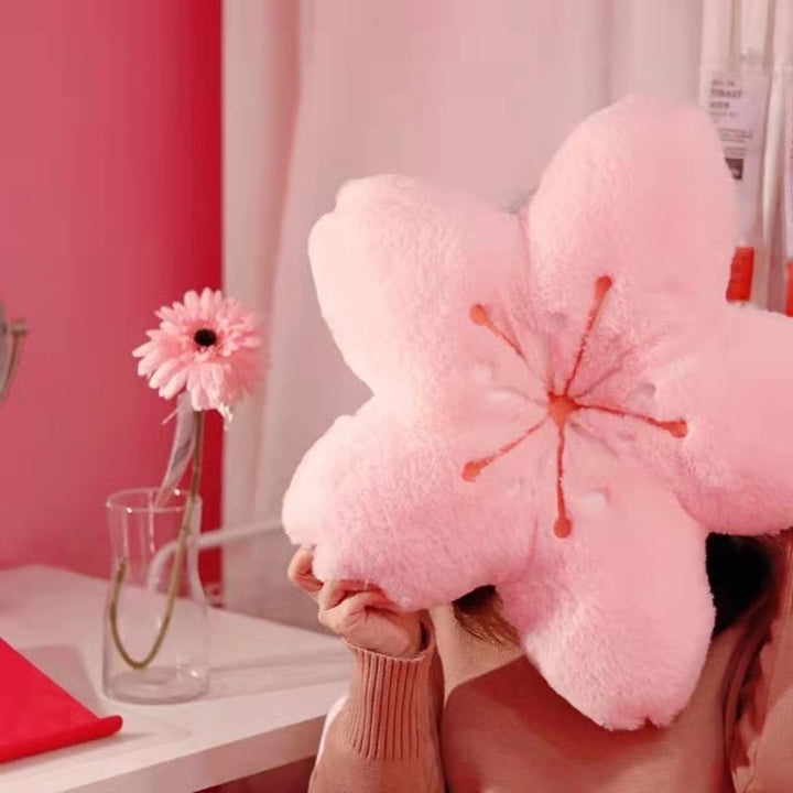Colorful Cherry Flower Seat Cushion Pillow | Stornfield