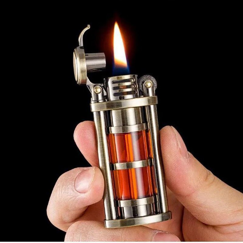 Transparent Windproof Metal Kerosene Flame Fusion Lighter | Stornfield