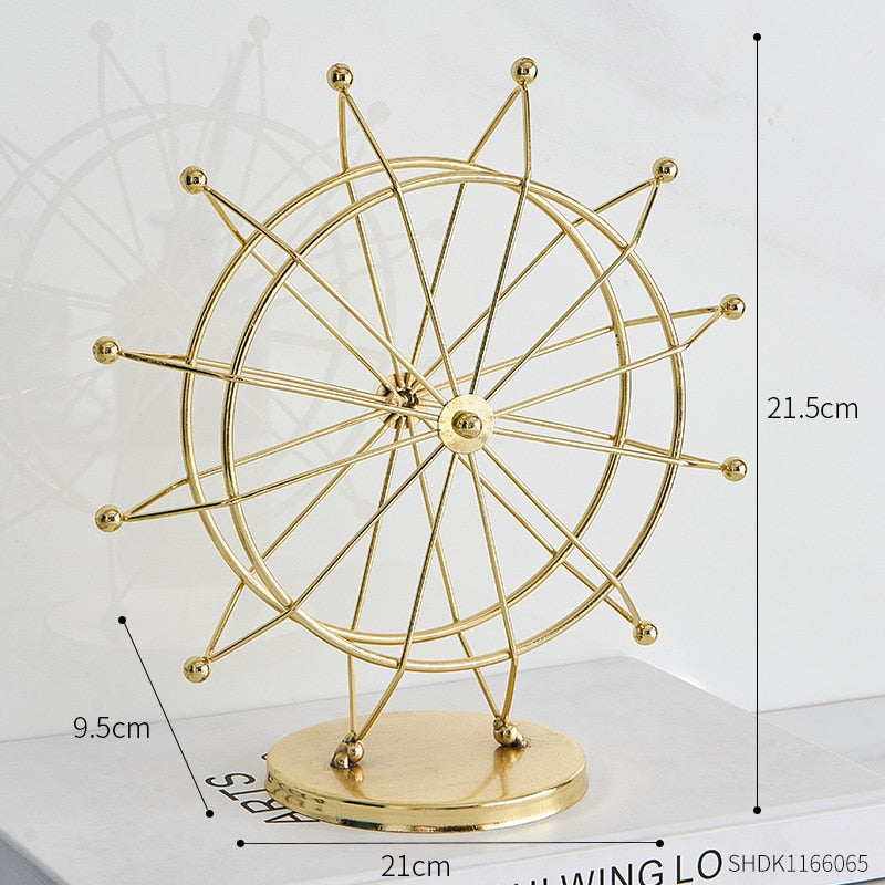 Modern Metal Rotating Home Office Decor | Stornfield