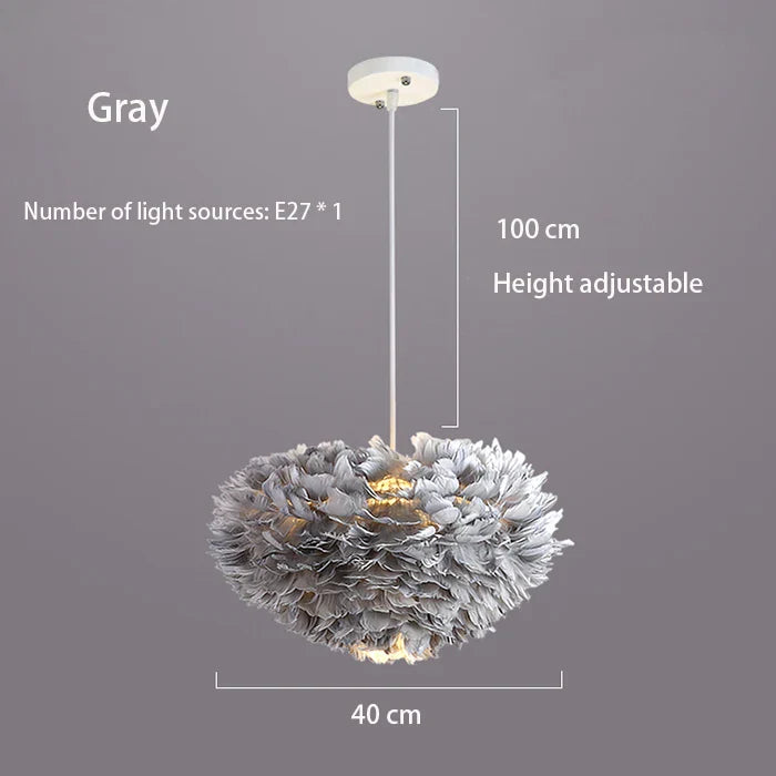 Cloud Like Realistic Feather Chandelier | Stornfield