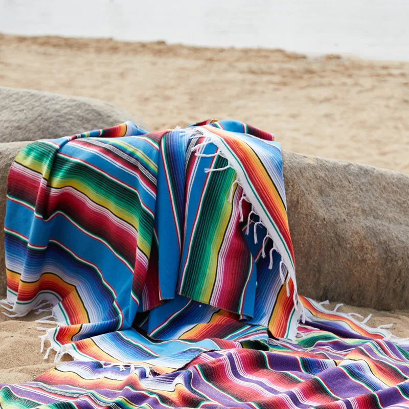 Stornfield | Vibrant Bohemian Mexican Serape Blanket