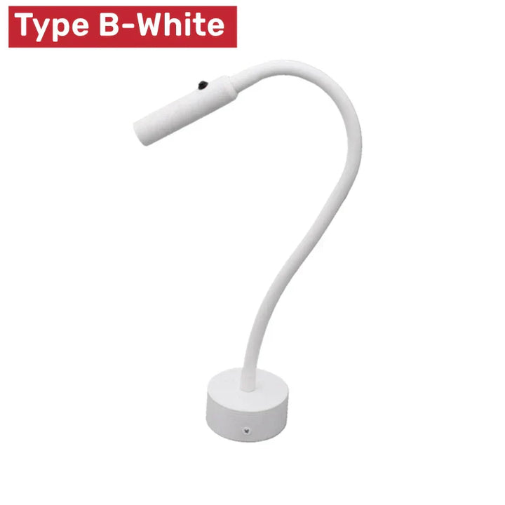 Stornfield | Modern Flexible LED Reading Wall Light with Switch for Bedroom and Office - 1W/3W