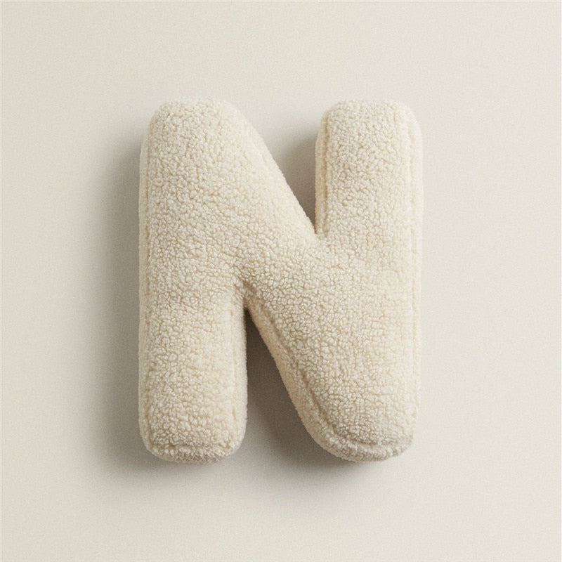 Stornfield | Fleece Alphabet Letter F Cushion