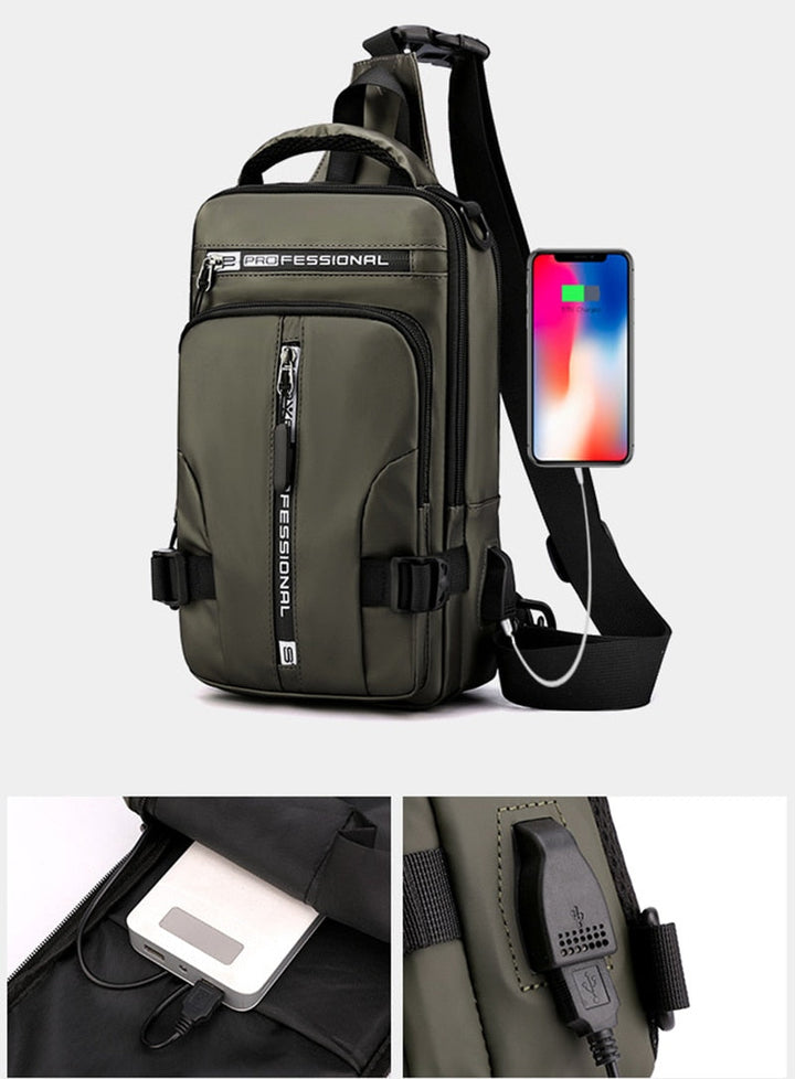 CityTrek Bag - Stylish Waterproof Oxford Crossbody Stornfield