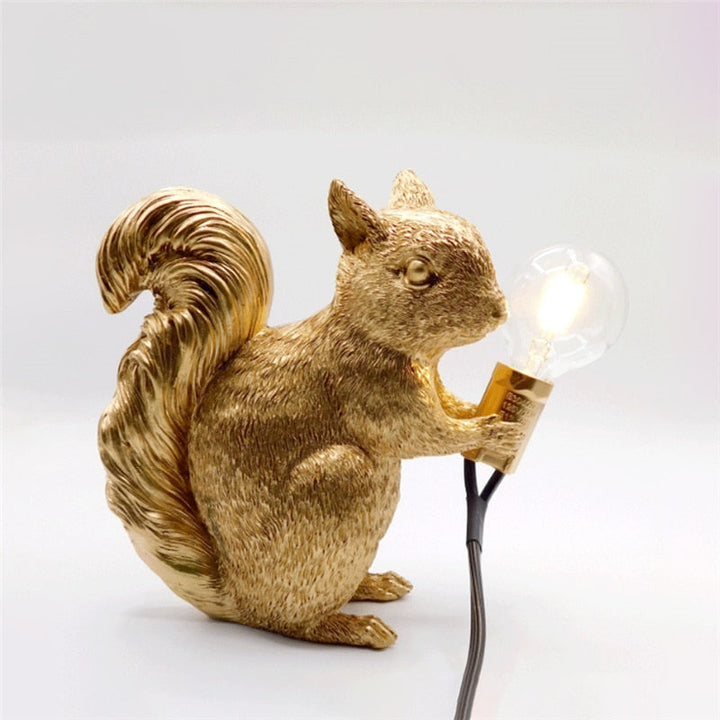 Stornfield | SquirrelBright Nordic Squirrel Table Lamp | Designer Decor | Ambient LED Light | Perfect for Home