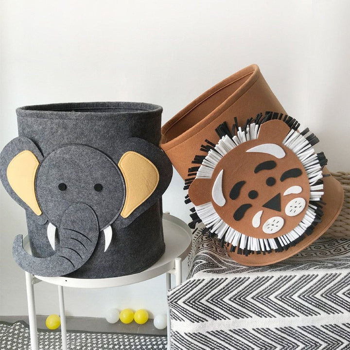 Safari Animals CollapsiStornfielde Kids Toy Laundry Organizer Basket | Stornfield