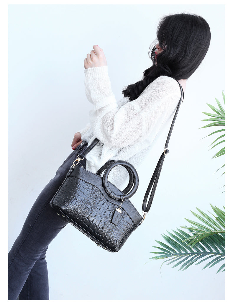 Stornfield | Crocodile Leather Bag – with hand-finished details