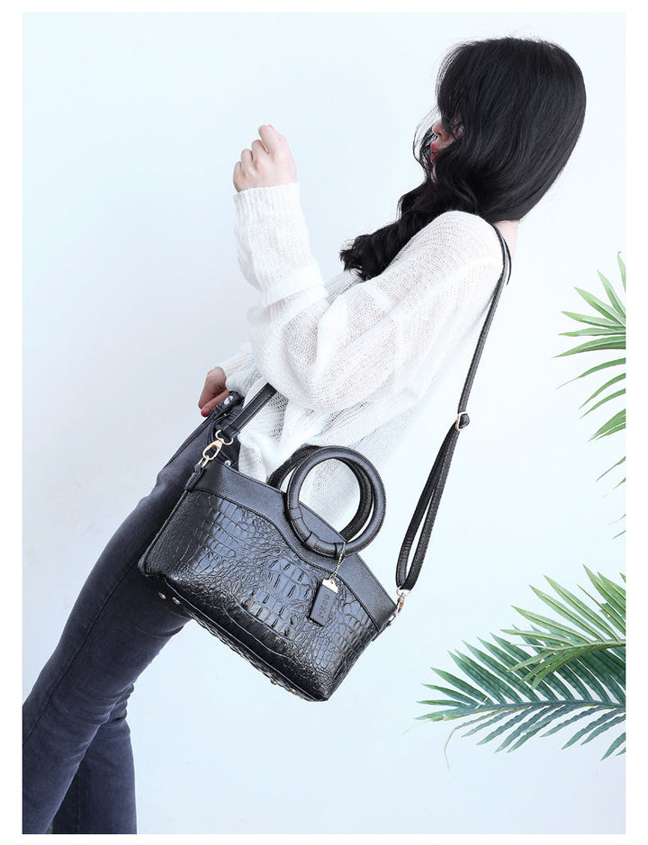 Stornfield | Crocodile Leather Bag – with hand-finished details