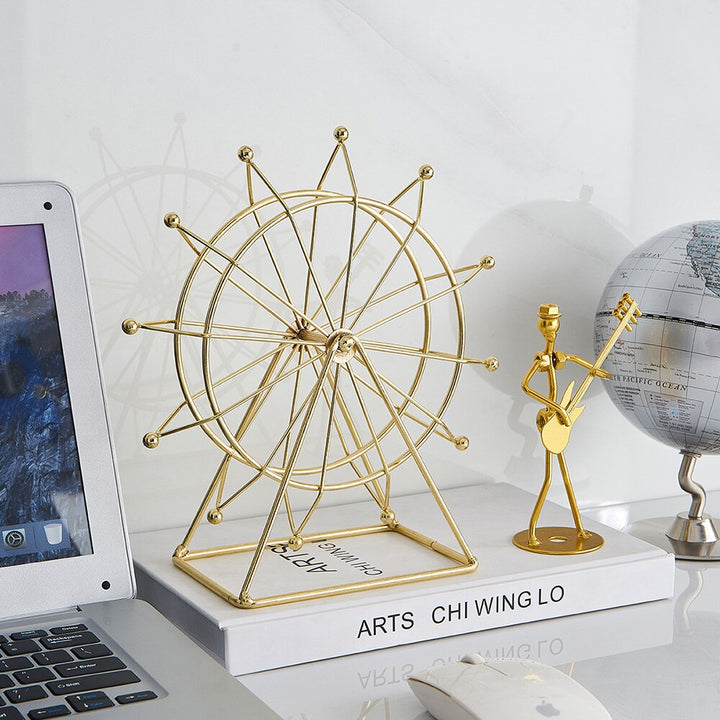 Modern Metal Rotating Home Office Decor | Stornfield