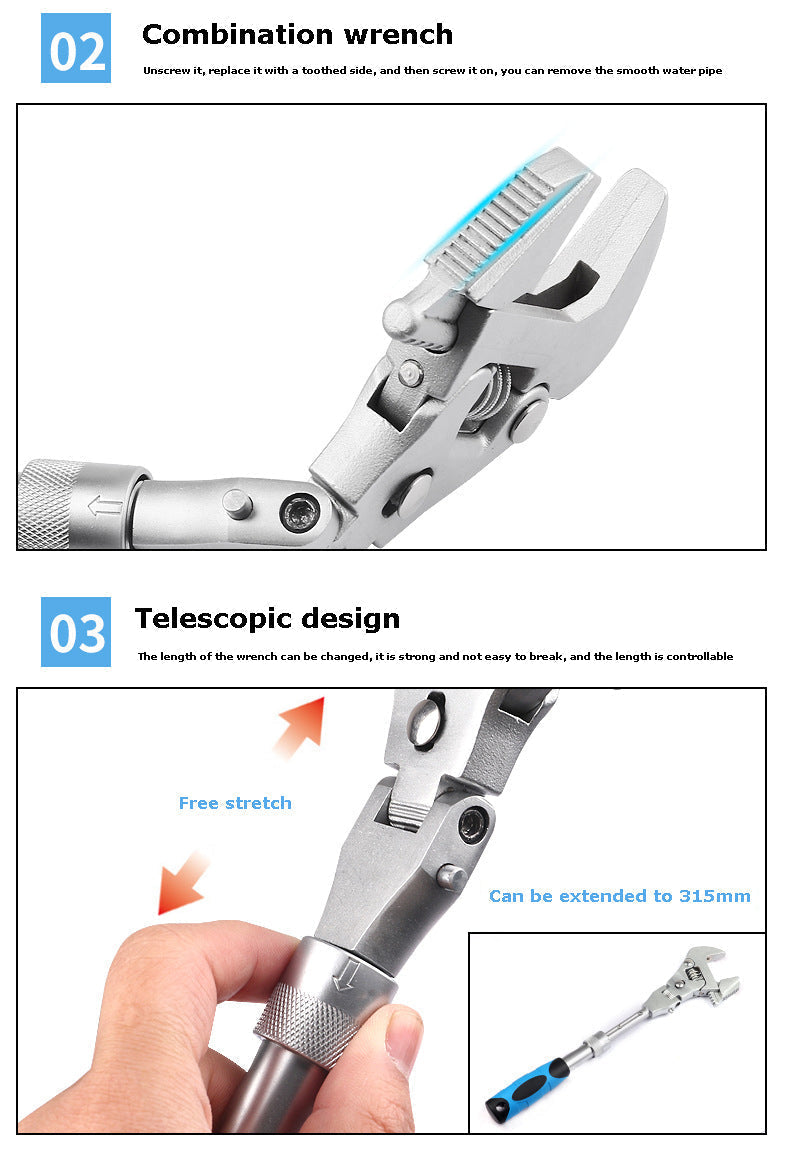 Multifunctional Adjustable Universal Wrench | Stornfield