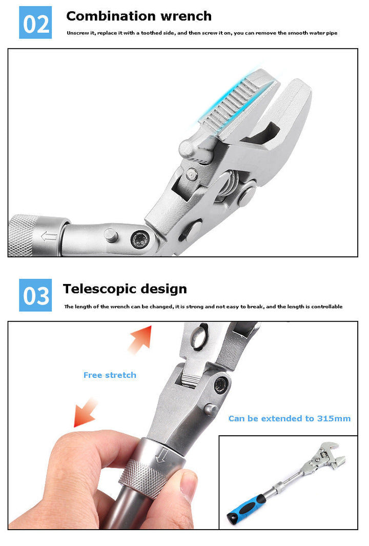 Multifunctional Adjustable Universal Wrench | Stornfield