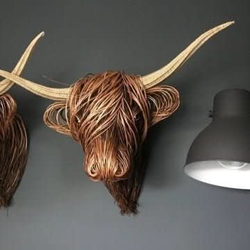 Stornfield | Rustic Cow Head Wall Decor for Unique Home