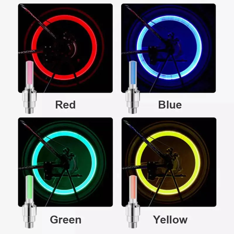 Stornfield | High-quality bicycle valve lighting with LED – Perfect for night rides