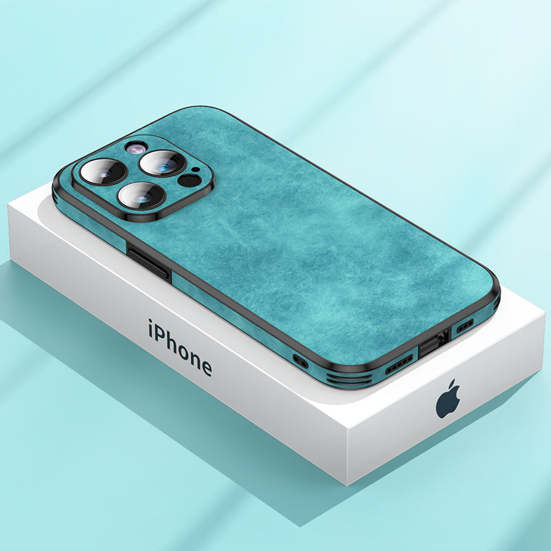 Stornfield | Premium Leather iPhone Case with Shockproof Camera Protection | MagSafe Case for Apple iPhone 15/14/13 Pro Max Plus | Protective Phone Cover