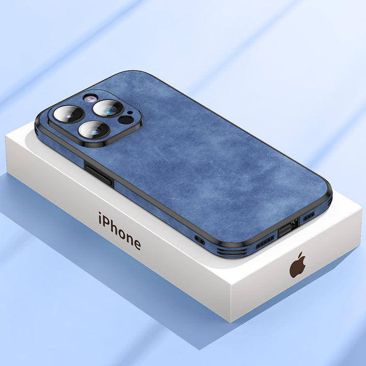 Stornfield | Premium Leather iPhone Case with Shockproof Camera Protection | MagSafe Case for Apple iPhone 15/14/13 Pro Max Plus | Protective Phone Cover