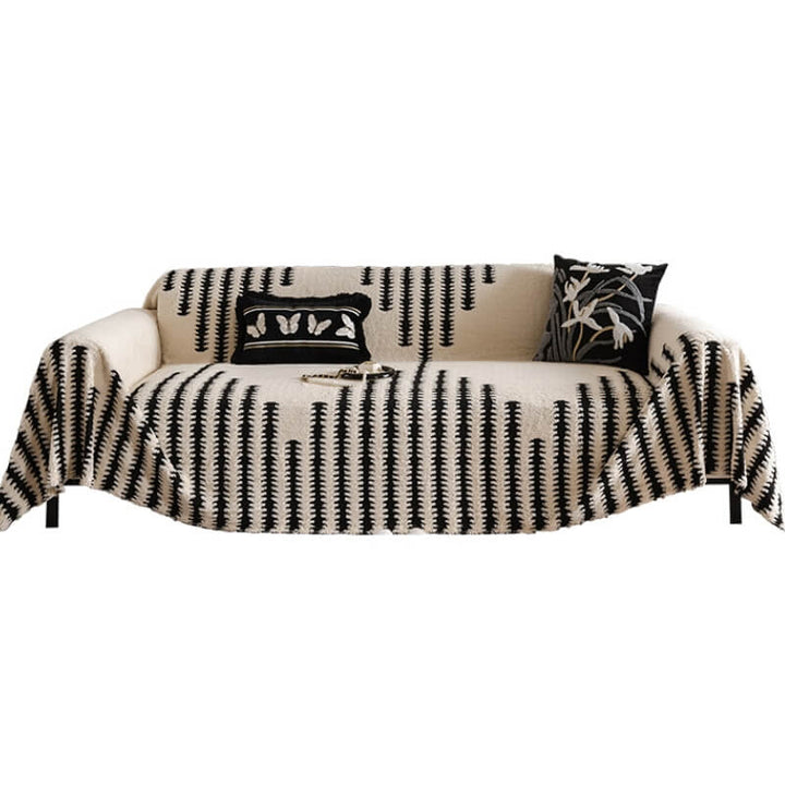 Homely Plush Sofa Cozy Anti-scratch Full Coverage Couch Cover | Stornfield