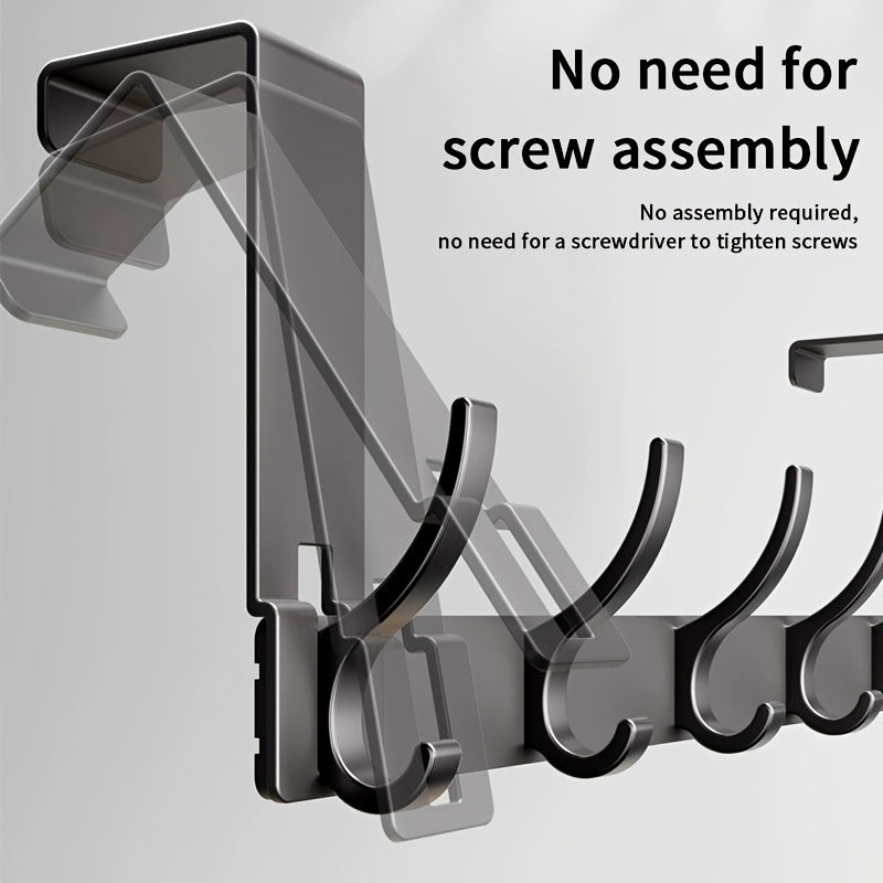 SlimLine Door Hook – Mounting System without Drilling made of Sturdy Aluminum | Stornfield