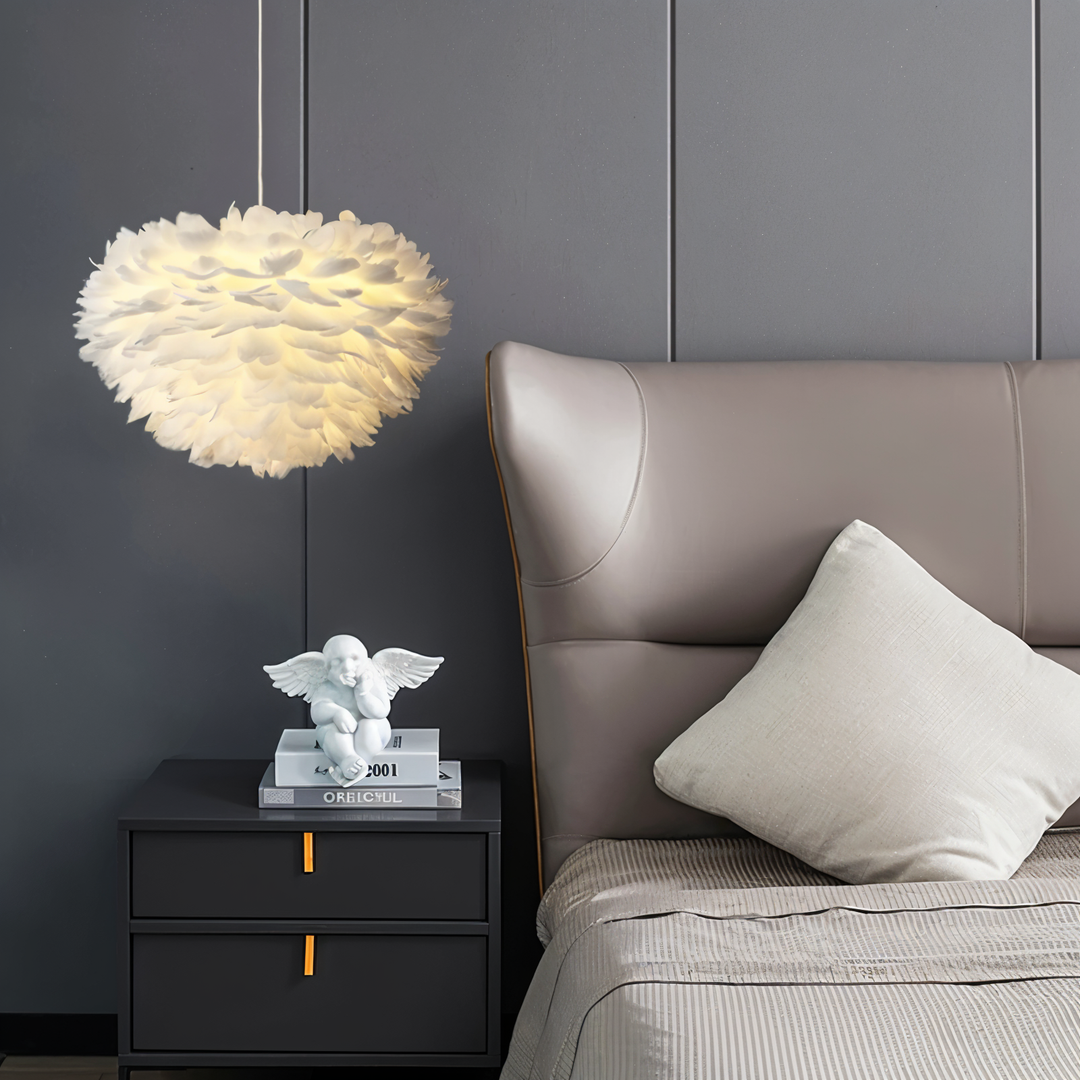 Stornfield | Dreamcatcher Feather Chandelier - Handmade, adjustable pendant light