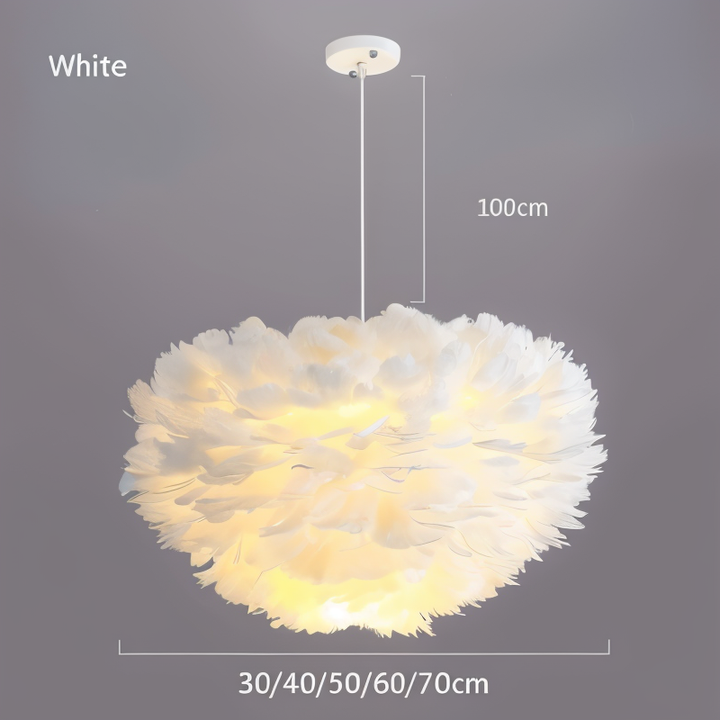 Stornfield | Dreamcatcher Feather Chandelier - Handmade, adjustable pendant light