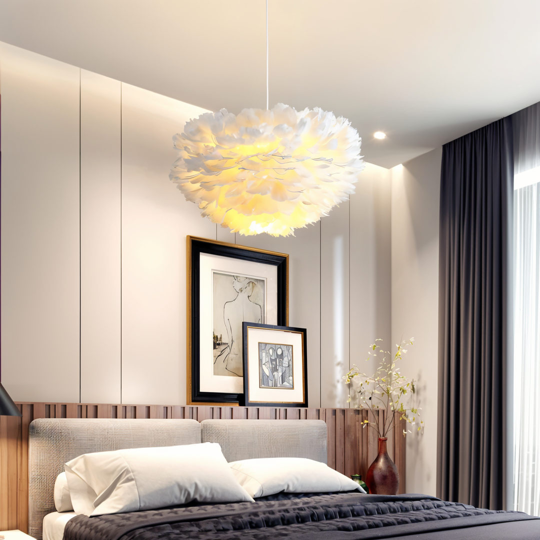 Stornfield | Dreamcatcher Feather Chandelier - Handmade, adjustable pendant light
