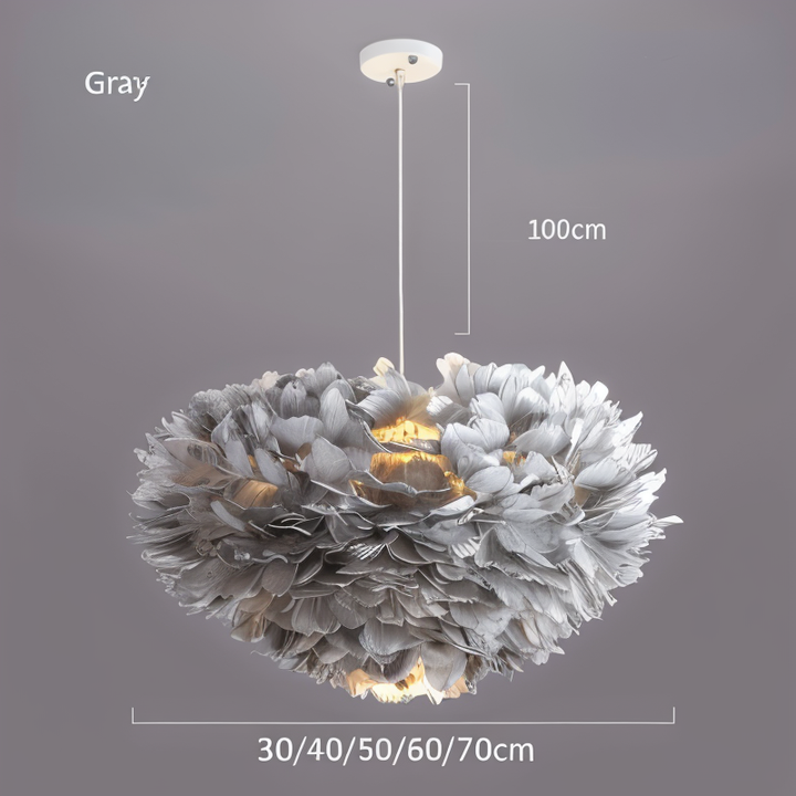 Stornfield | Dreamcatcher Feather Chandelier - Handmade, adjustable pendant light