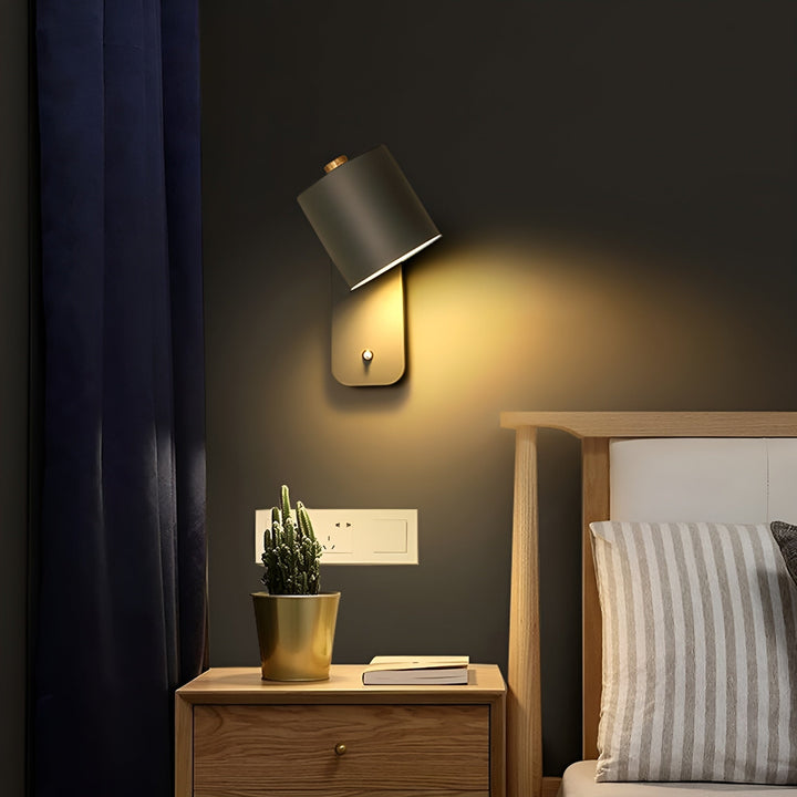 Stornfield | EasyPush WallLight - Mini Rotating Cylinder LED Lamp