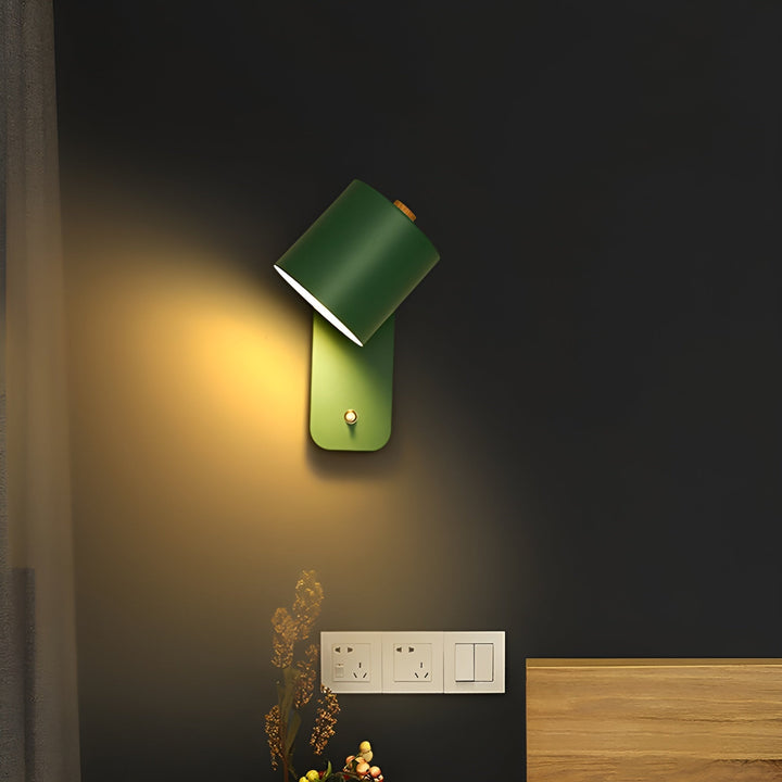 Stornfield | EasyPush WallLight - Mini Rotating Cylinder LED Lamp