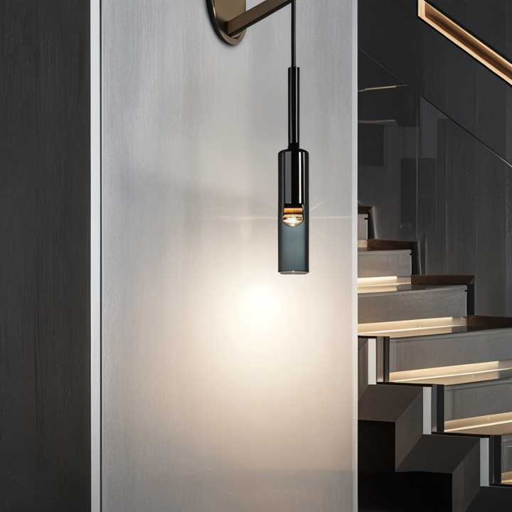 Minimalist Wall Lamp with Smoke Glass – Orvane | Stornfield