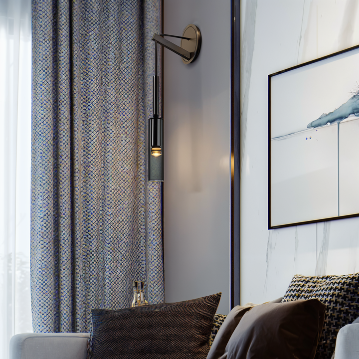 Minimalist Wall Lamp with Smoke Glass – Orvane | Stornfield