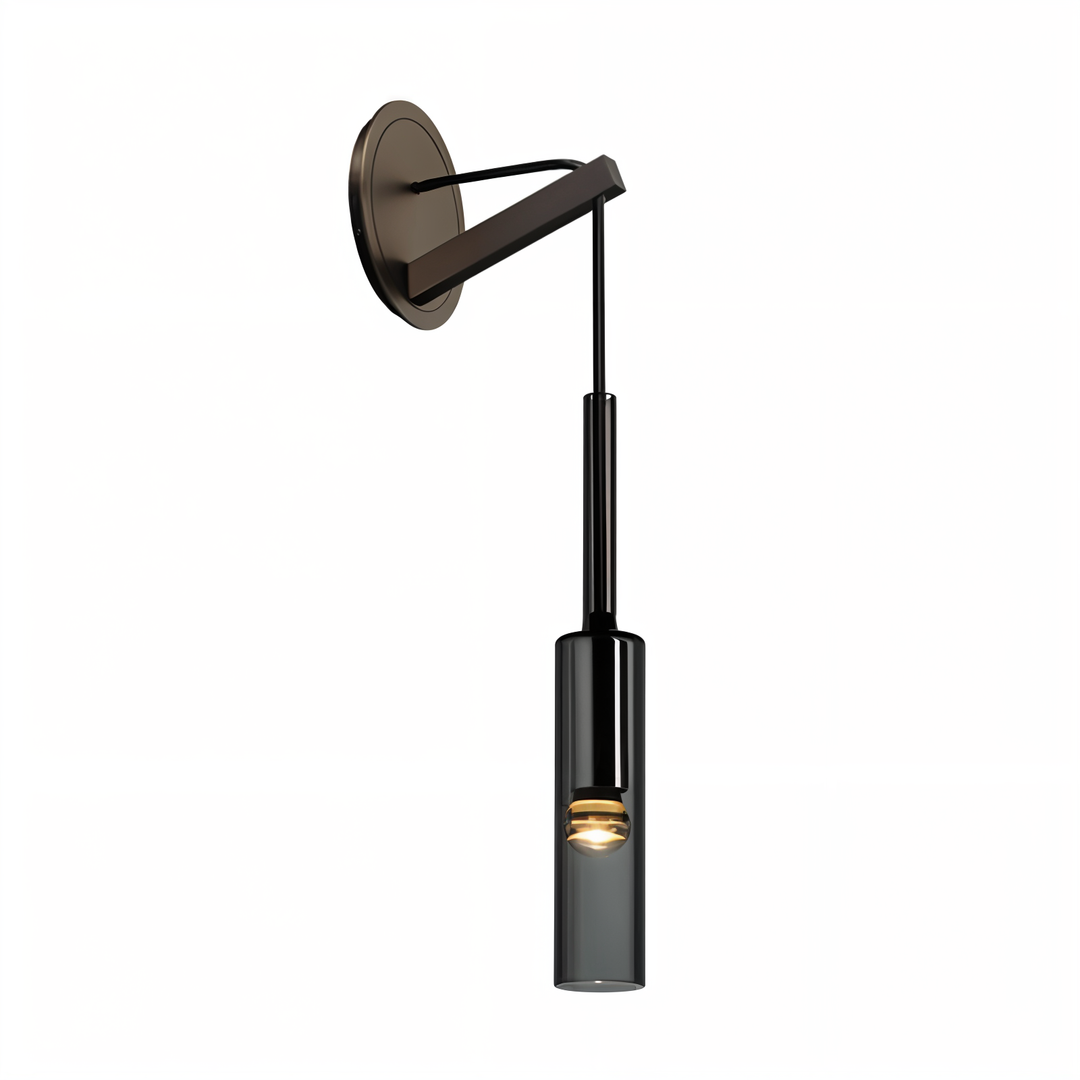 Minimalist Wall Lamp with Smoke Glass – Orvane | Stornfield