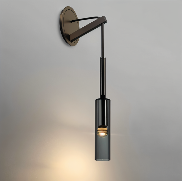 Minimalist Wall Lamp with Smoke Glass – Orvane | Stornfield