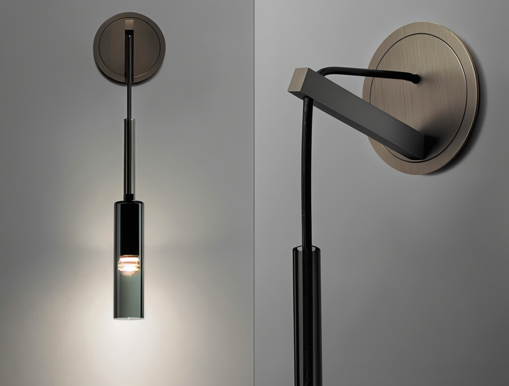 Minimalist Wall Lamp with Smoke Glass – Orvane | Stornfield