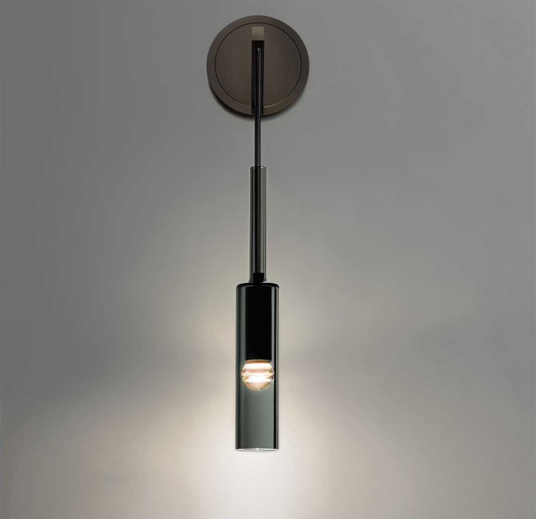 Minimalist Wall Lamp with Smoke Glass – Orvane | Stornfield